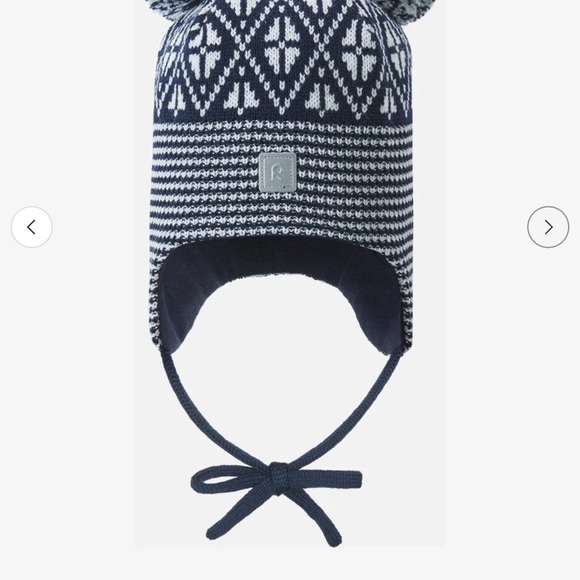 Reima Kuuru Hat – Kids Knit Winter Beanie with Pom-Poms - Picture 2 of 11